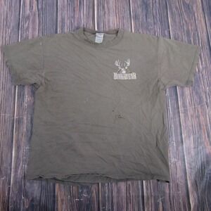 Vintage Buckwear Shirt Mens Large Green Save A Tree Deer Graphic Hunting 90s